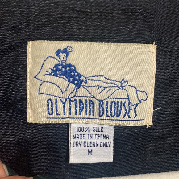 Vintage Olympia Blouses 100% Silk Vest - Picture 8 of 13